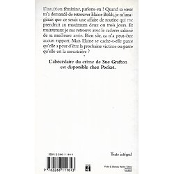 "B comme brûlée" Sue Grafton/ Bon état d'usage/ 1993/ Livre poche 
