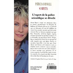 "Scarpetta" Patricia Cornwell/ Bon état/ 2009/ Livre broché  