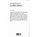 "Le père Goriot" Honoré de Balzac/ Très bon état/ Livre délivre/ 2011/ Livre poche 