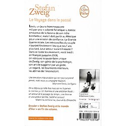 "Le Voyage dans le passé" Stefan Zweig/ Très bon état/ 2010/ Livre poche