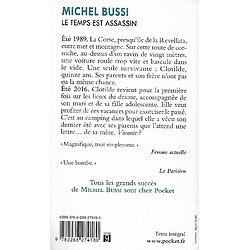 "Le temps est assassin" Michel Bussi/ Très bon état/ 2017/ Livre poche
