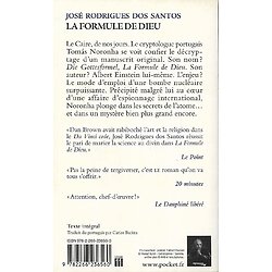 "La Formule de Dieu" José Rodrigues Dos Santos/ Très bon état/ 2013/ Livre poche