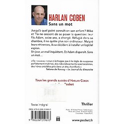"Sans un mot" Harlan Coben/ Très bon état/ 2014/ Livre poche