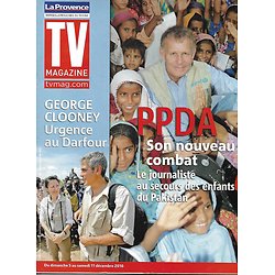 TV MAGAZINE n°20635 04/12/2010   PPDA/ George Clooney/ Tigana/ Frédéric Bousquet