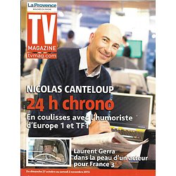 TV MAGAZINE n°21531 27/10/2013  Nicolas Canteloup/ Laurent Gerra/ "Under the dome"- S.King