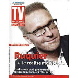 TV MAGAZINE n°21667 06/04/2014  Laurent Ruquier/ "Perception" Eric McCormack/ Véronique Genest/ "The Voice"