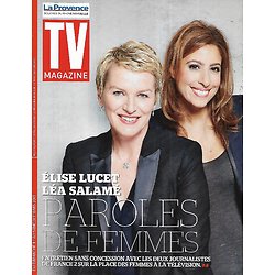 TV MAGAZINE n°21942 01/03/2015  Elise Lucet & Léa Salamé/ Violetta/ Laetitia Casta/ Robert Patrick/ "Adam recherche Eve"