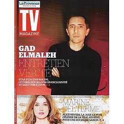 TV MAGAZINE n°22004 10/05/2015  Gad Elemaleh/ Marine Delterme/ Marie Drucker/ "Maison à vendre" S.Plaza/ Cécile Bois