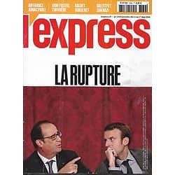 L'EXPRESS N°3384 11/05/2016  HOLLANDE-MACRO: LA RUPTURE/ JODIE FOSTER/ AIR FRANCE/ TRUMP/ ARLETTY