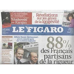 LE FIGARO n°20502 2 JUILLET 2010 RIGUEUR/ LA POSTE/ MIGRANTS/ LOUVRE/ NY TIMES