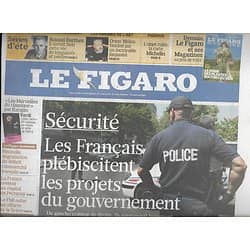 LE FIGARO n°20532 06/08/2010  SECURITE/ BARTHES/ WELLES/ FESTIVAL LORIENT/ H1N1