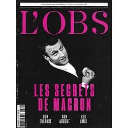L'OBS n°2722 05/01/2017  Les secrets de Macron/ Benoît Hamon/ Russell Banks/ Daniel Pennac/ Hervé Le Corre