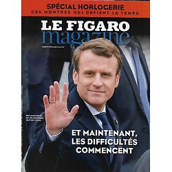 LE FIGARO MAGAZINE n°22629 12/05/2017  Macron président: Les difficultés commencent/ Spécial horlogerie/ Evasion: Islande/ Ecole des beaux-arts