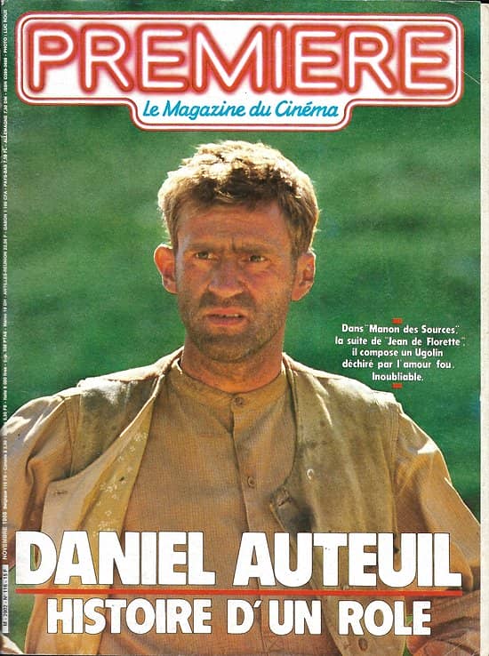PREMIERE n°116 novembre 1986 DANIEL AUTEUIL/ BEART/ MONTAND/ BRASSEUR