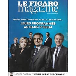 LE FIGARO MAGAZINE N°22588 24/03/2017  PROGRAMMES DES CANDIDATS/ ONFRAY/ DISNEYLAND/ IRLANDE/ LEADERS DE DEMAIN