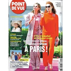 POINT DE VUE n°3444 23/07/2014  Letizia d'Espagne/ Dynastie Murdoch/ Vincent Perez/ Carole Middleton