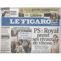 LE FIGARO n°20674 21/01/2011 S.ROYAL/ TUNISIE/ PATRIMOINE FRANCAIS/ CELINE/ BOURSE