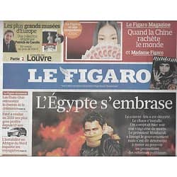 LE FIGARO n°20681 29/01/2011  L'EGYPTE S'EMBRASE/ RECIDIVISTES/ CROISSANCE AMERICAINE/ THEATRE
