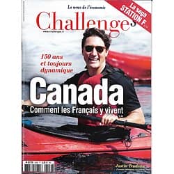 CHALLENGES n°529 06/07/2017 Canada: comment y vivent les Français/ Station F/ Whirlpool/ Blablacar
