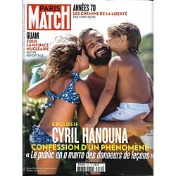 PARIS MATCH n°3561 11/08/2017  HANOUNA/ CHARLOTTESVILLE/ GUAM MENACE NUCLEAIRE/ ANNEES 70'S/ TONI GARRN