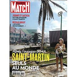 PARIS MATCH n°3565 14/09/2017  OURAGAN IRMA/ SAINT-MARTIN/ P.BERGE/ KREMLIN SECRET/ A.JOLIE