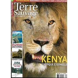 TERRE SAUVAGE n°245 décembre 2008 Kenya savane/ Cuba/ Lynx Jura/ Beaufortain