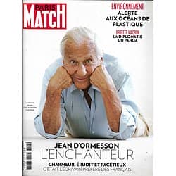 PARIS MATCH n°3577 07/12/2017  Jean d'Ormesson/ Environnement/ César/ B.Macron/ Hamill/ Pape François/ Grand brûlé