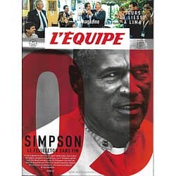 L'EQUIPE MAGAZINE n°1835 16/09/2017  Affaire OJ  Simpson/ Samir Aït Saïd/ Téléfoot/ JO à Lima, Estanguet