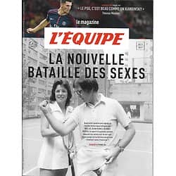 L'EQUIPE MAGAZINE n°1844 18/11/2017  La bataille des sexes/ Billie Jean King/ T.Meunier/ Naufrage italien