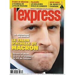 L'EXPRESS n°3464 22/11/2017  LREM & Macron/ Ecoles de commerce/ Whisky & vins/ Scandale des études médecine