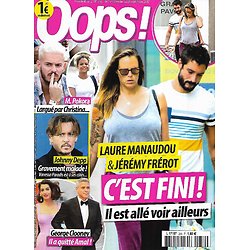 OOPS! n°256 15/09/2017 Laure Manaudou & Jérémy Frérot/ Johnny Depp/ George Clooney/ M. Pokora/ Brad Pitt & Angelina Jolie/ Kate Middleton