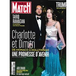 PARIS MATCH n°3573 09/11/2017  Charlotte Casiraghi & Dimitri, le conte de fées/ Trump, un an déjà/ Ramadan le gourou/ Louvre d'Abu Dhabi