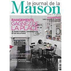 LE JOURNAL DE LA MAISON n°433 octobre 2010  Rangements gain de place/ Tissus: associations chics/ Cuisine petit budget