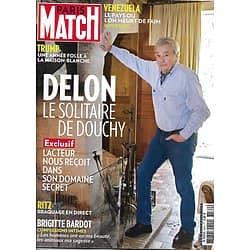 PARIS MATCH n°3584 18/01/2018  Exclusif: Alain Delon/ L'année folle de Trump/ Brigitte Bardot/ Venezuela: on y meurt de faim