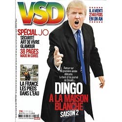 VSD n°2110 01/02/2018  Best of Trump à la Maison-Blanche/ Spécial JO/ Corée du Sud/ Franck Piccard/ Lindsey Vonn/ Inondations en France