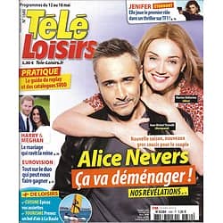 TELE LOISIRS n°1680 12/05/2018  Alice Nevers-Tinivelli & Delterme/ Harry&Meghan/ Jenifer/ the Island célébrités
