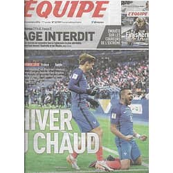 L'EQUIPE n°22759 12/11/2016  Coupe du monde/ les Bleus/ Serin&Poirot/ Ocon/ Mauresmo