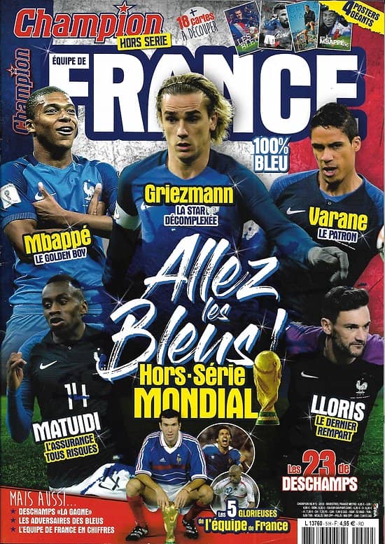CHAMPION N°5H Hors-série Mondial 2018 / Equipe de France: allez les Bleus!