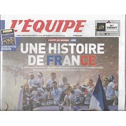 L'EQUIPE n°23366 17/07/2018  Une histoire de France/ les Bleus Champions du monde/ + poster