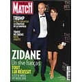 PARIS MATCH n°3605 14/06/2018  La magie Zidane/ Trump défie l'Europe/ Trafic de chiens/ Arnaud Beltrame/ les Minogue/ Anne Hidalgo