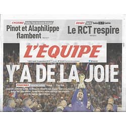 L'EQUIPE n°23421 10/09/2018  Equipe de France: y'a de la joie/ Serena Williams/ Pinot/ Rugby Toulon