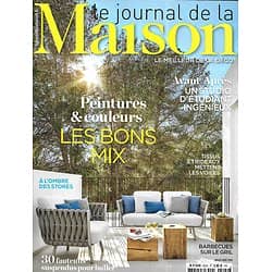 LE JOURNAL DE LA MAISON n°502 juillet-août 2018  Peintures & couleurs: les bons mix/ Spécial été/ Villa blanche/ Le brut/ 50's/ Contemporain