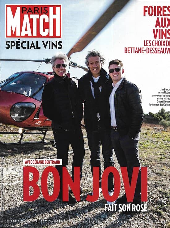 PARIS MATCH SUPPLEMENT n°3617 06/09/2018  Spécial vins: Bon Jovi fait son rosé/ Foire aux vins