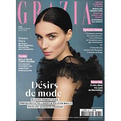 GRAZIA n°462 28/09/2018  Rooney Mara/ Désirs de mode/ Spécial climat/ Business de l'avocat/ Slow life