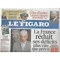 LE FIGARO n°20734 01/04/2011  Déficit public/ Intervention en Libye/ Radicalisation musulmans/ Gbagbo aux abois/ Nucléaire/ Van Dongen/ Julien Doré