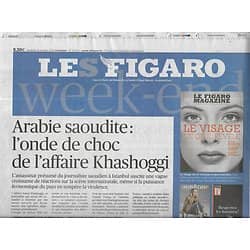 LE FIGARO n°23074 19/10/2018  Affaire Khashoggi/ Fiac 2018/ Réforme retraites/ Mercure/ Péages urbains/ Itinérance mémorielle
