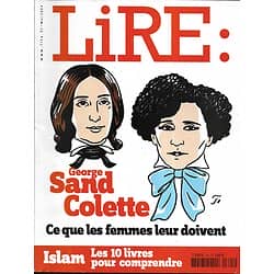 LIRE n°325 mai 2004  George Sand & Colette/ Islam/ Descartes/ Pauvert/ Benacquista/ Hertzog/ Butor/ Toni Morrison