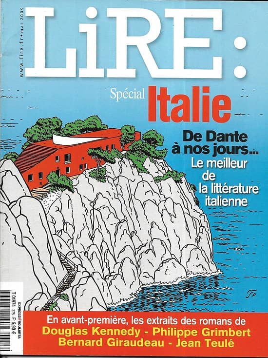 LIRE n°375 mai 2009  Spécial Italie de Dante à nos jours/ Citati/ Lapouge/ Rousseau/ Sedaris