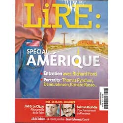 LIRE n°369 octobre 2008  Spécial Amérique/ Richard Ford/ Hegel/ Savigneau/ Rushdie