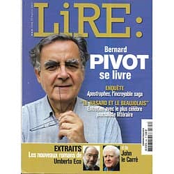 LIRE n°394 avril 2011  Berrnad Pivot se livre/ Alain Rey/ Cioran/ Umberto Eco/ John Le Carré